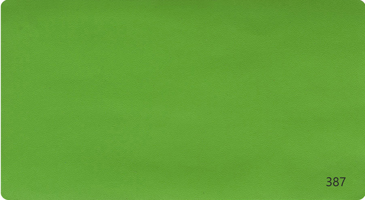 green solid color finish